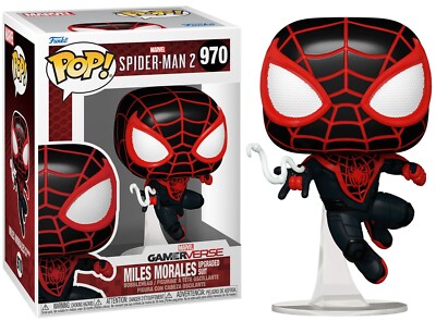 Funko Pop! Miles Morales Upgrade Suit 2.0 #970 Spider-Man 2 Spiel NEU & IN UK
