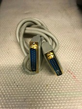 6FT DB25 25 Pin Male to Male Parallel IEEE1284 Printer Cable Cord -Lovingly Used