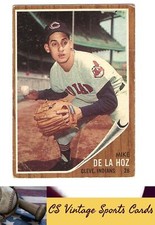 1962 Topps #123a Mike de la Hoz