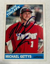 MICHAEL GETTYS SIGNED 2015 TOPPS HERITAGE MINOR LEAGUE BASEBALL CARD AUTO