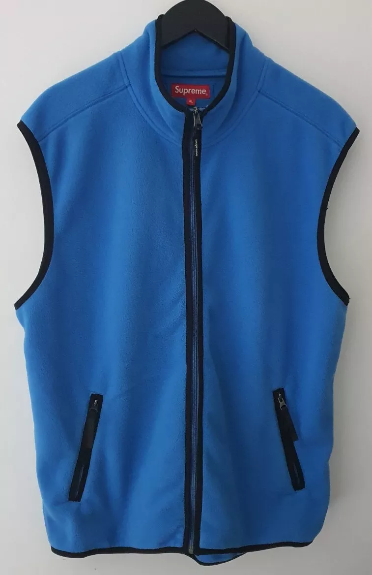 Gilet polaire bleu FW15 Supreme Polartec taille XL