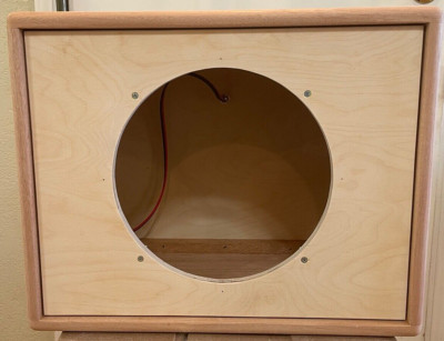 Rawcabs African Mahogany 1x12 beautiful dovetail joint extension speaker cabinet