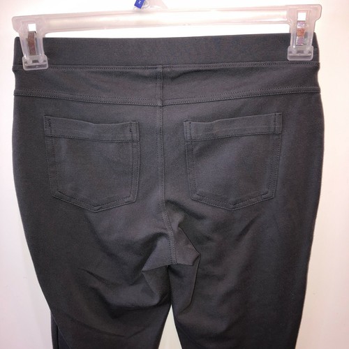 Hue Womens Small Gray Elastic Waist Pockets Stretch Pull On Ankle Jeggings S - Picture 6 of 9