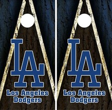 Los Angeles Dodgers Cornhole Board Vinyl Wrap - Decal Sticker VZ489