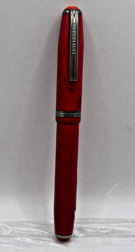 Esterbrook Vintage Nurses Red Fountain Pen--1551 nib--orange buttons