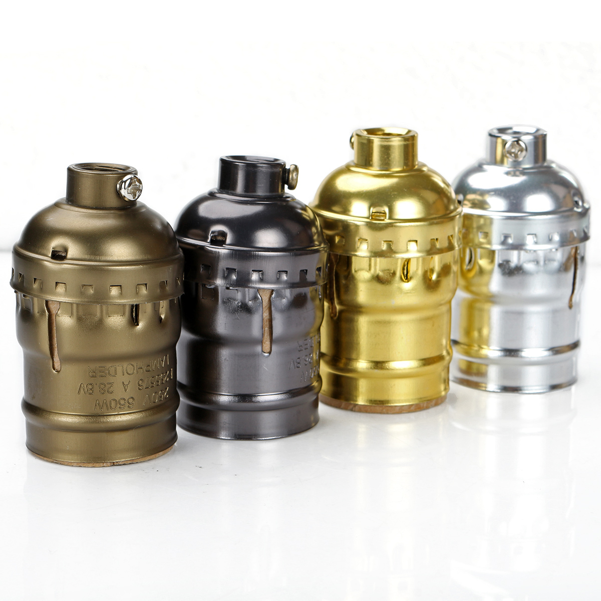 Antique Vintage Retro Edison Bulb Metal E27 Screw ES No CORD Lamp Light