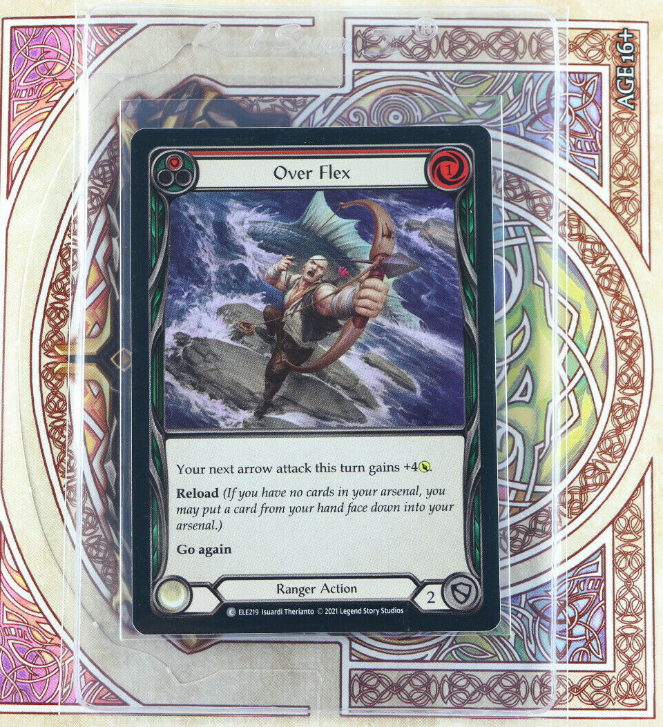 Flesh And Blood Over Flex (1) Rainbow Foil 1st Edition ELE219