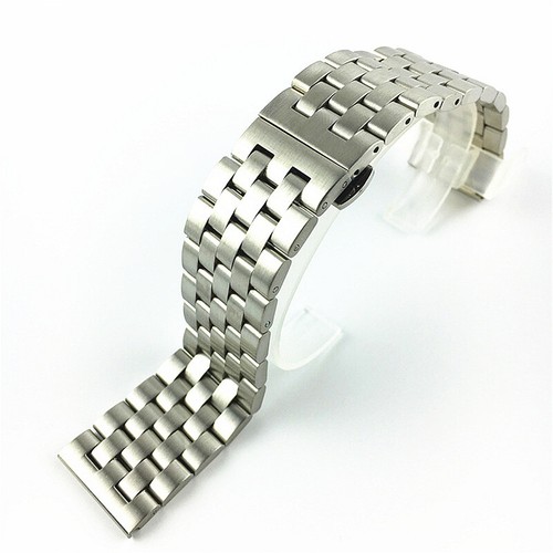 Cinturino di ricambio per orologio in acciaio inox massiccio 18 19 20 21 22 24 26 mm - Foto 8 di 9