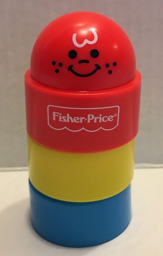 vintage mcdonalds happy meal toy, fisher price stacking cups
