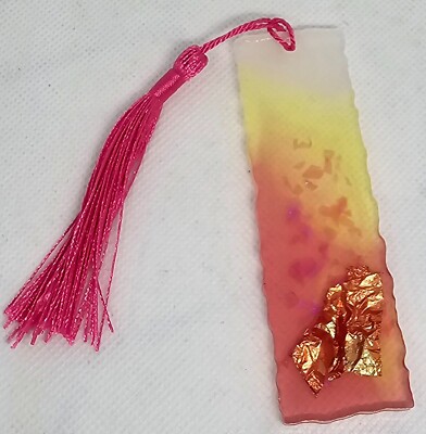 Personalised Handmade Resin Bookmark With Tassel Ideal for gift Unique UK