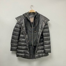Herno Resort - Metallic Grey Detachable Hood Puffer Coat/jacket - It 38 /uk Xs-s