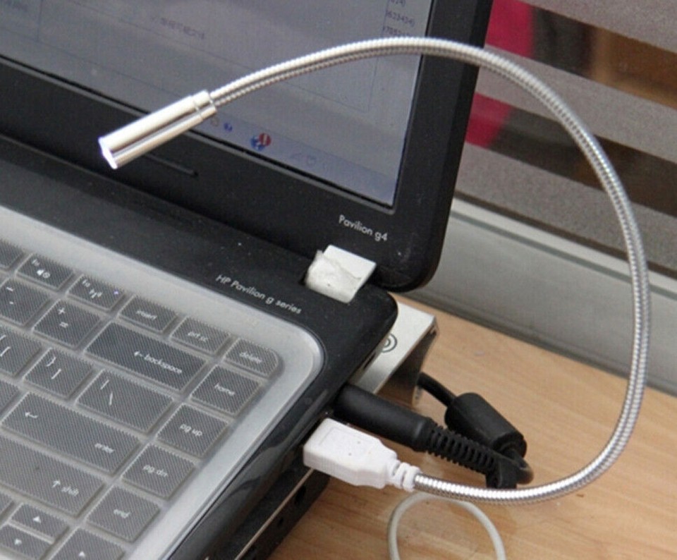 4X Convenient Flexible USB LED Light Reading Laptop Night Fixture ...