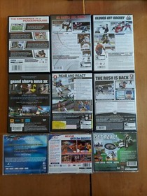 PS1, PS2, Playstation Sega LOT 9 Untested Video Games GTA NHL Madden Motocross