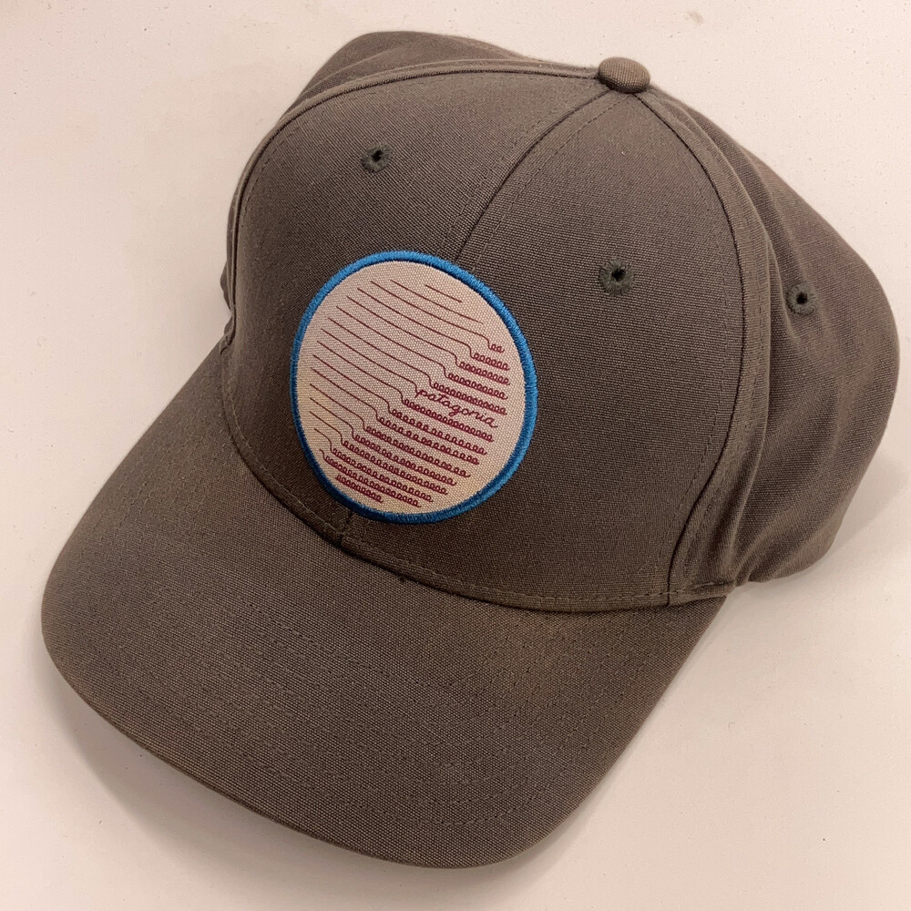 Patagonia Circle Patch waves cursive trucker snap… - image 1