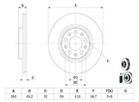 Original Bosch Bremsscheibe 0 986 479 D99