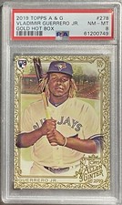 VLADIMIR GUERRERO JR. 2019 Topps A & G GOLD HOT BOX #278 PSA 8 NM-MT