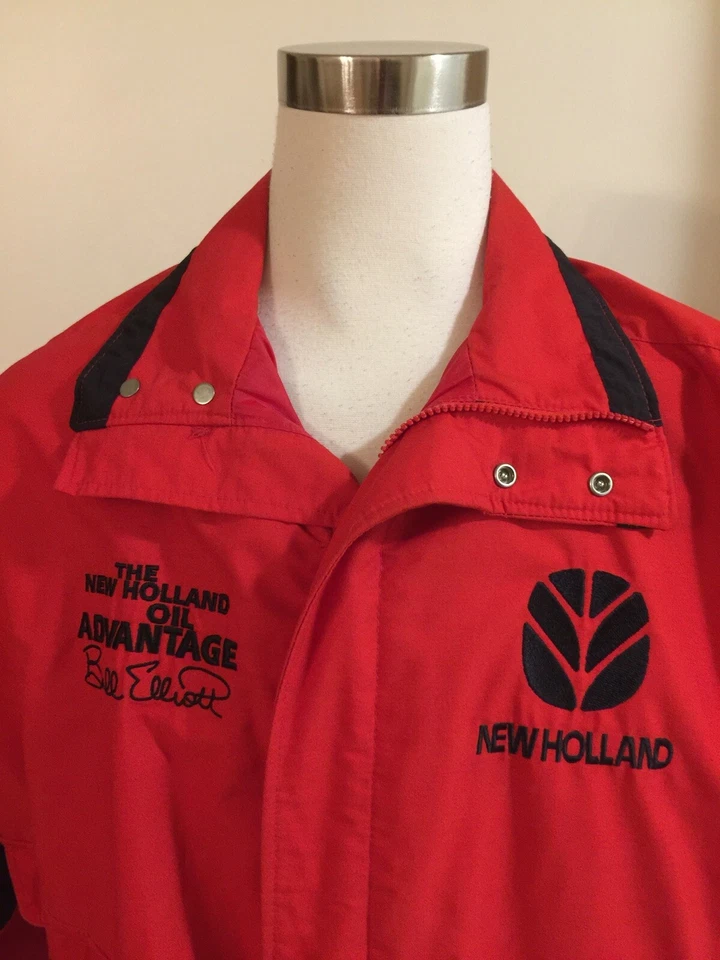 New Holland Bill Elliot K продукты мужской с подкладкой куртка с 1 пятно - винтажный XL VTG - Изображение 3 из 4