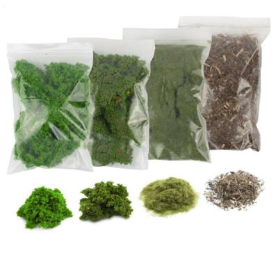 WWS Tree & Hedgerow Foliage Starter Kit 1   Model Railway Wargame Scenery
