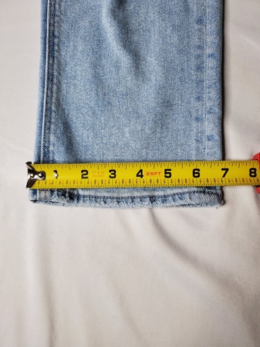 American Eagle Mom Straight Jean Women's Size 8 (30" x 27") Blue Distressed - Picture 11 of 16