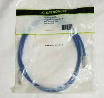 Clarity  Cat 5e UTP Modular Patch Cord, 5 ft., Blue