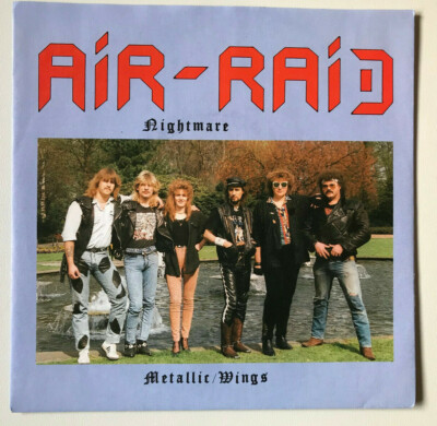 AIR-RAID    Nightmare/Metallic wings 7'' Original pressing Germany 1989 MINT 