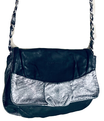 COCCINELLE CROSSBODY SHOULDER HANDBAG BLACK SOFT