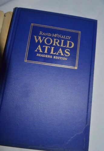 UNIQUE!! 1930 Rand McNally Readers Edition World Atlas, MUST SEE! ( b3) - Picture 2 of 3