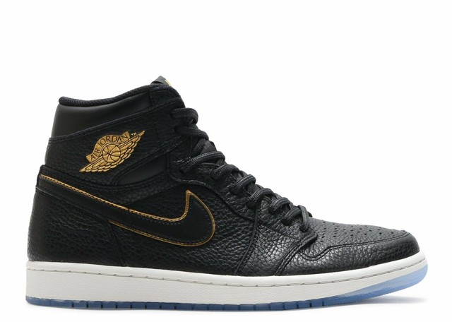 retro 1 black gold white