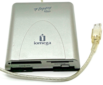 IOMEGA FLOPPY PLUS 7 IN 1 USB POWERED EXTERNAL MEMORY FLASH DISK DRIVE CRE-01A 