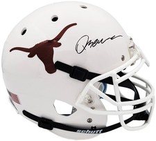Quinn Ewers Auto Texas Longhorns White Schutt Full Size Authentic Helmet Beckett