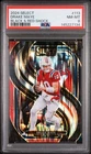 2024 Panini Select - Drake Maye #113 Black & Red Shock Prizm (RC) PSA 8