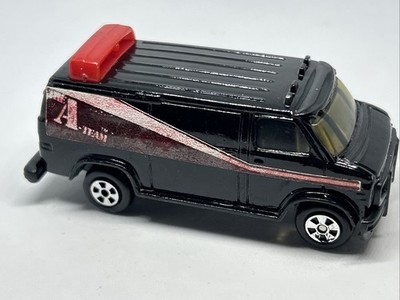 A-TEAM TV SERIE GMC VAN SCHWARZ ROT ERTL  USA 80erJAHRE