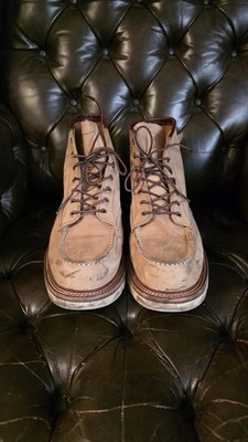 New In Box Taft Model 002 6  Leather Moc Toe Boots Mens 13 Tan Beige