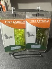 Field & Stream  - Curl Tail Grubs 15pc 4in GREEN GLITTER (pair of 2)