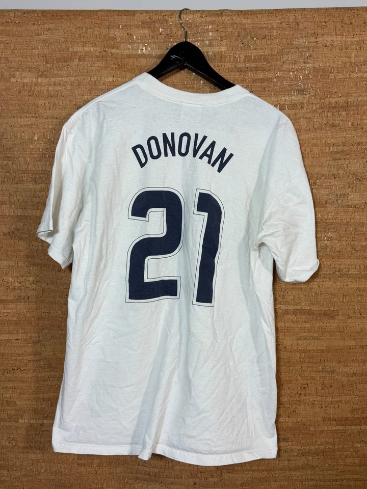 Camiseta de fútbol local de Estados Unidos 2006 Fútbol #21 Donovan Copa Mundial Equipo Nike Talla Grande Foto 4 de 4