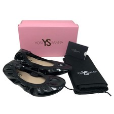 Yosi Samra Miss Samara Ballet Flats Girls Size 3Y Kids Black Patent Leather KSA2