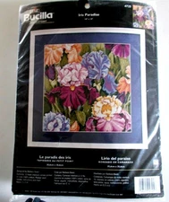 Plaid Bucilla Iris Paradise Needlepoint Kit 4725   - 14" x 14"  New in package
