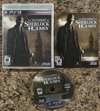 Testament of Sherlock Holmes (Sony PlayStation 3, PS3, 2012,) Cib Complete
