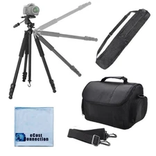 80" Pro Portable Flexible Camera Tripod w Medium Carrying Case for Cannon Nikon