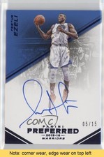 2015-16 Panini Preferred Auto Blue 5/15 Festus Ezeli #139 Auto READ 0c6