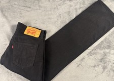 Vintage Levi 501 Men Size 34X32 Made in USA Black Denim Jeans