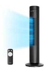 30Inch Oscillating Tower Fan for Bedroom 3 Speed, Quiet Tower Fan with Remo...