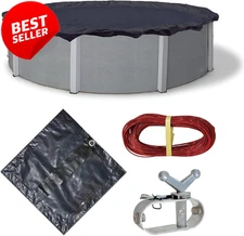 Dirt Defender 30ft Round Above Ground Pool Cover Winter 8-Year - US