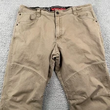 Wrangler Pants Mens 38x30 Khaki ATG All Terrain Gear Stretch Outdoor Workwear