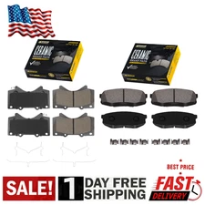 Front Rear Ceramic Brake Pads for 08-21 Toyota Tundra Sequoia Land Cruiser LX570