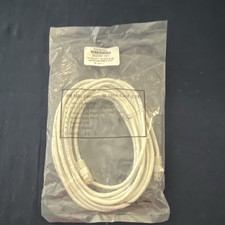 14 ft Ethernet Patch RJ-45 Cable White Molded Strain Relief RJ-45 to RJ-45