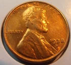 1938 S Lincoln Cent, Attractive Low Mintage BU coin (38STC9)