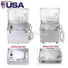 Portable Dental Mobile Delivery Unit With Air Compressor Suction System 4 Holes