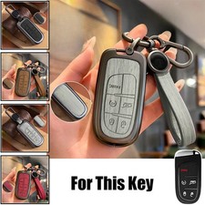Zinc Alloy Leather Car Key Fob Case Cover Bag For Jeep Cherokee Renegade Grand