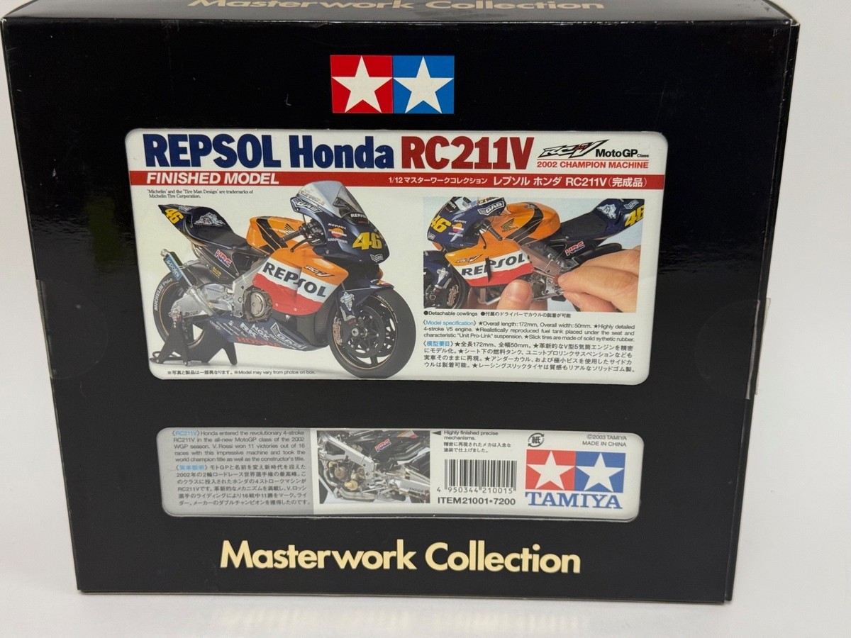 1/12 Tamiya Master Work Honda RC211 V from 2003 Moto GP of V.Rossi